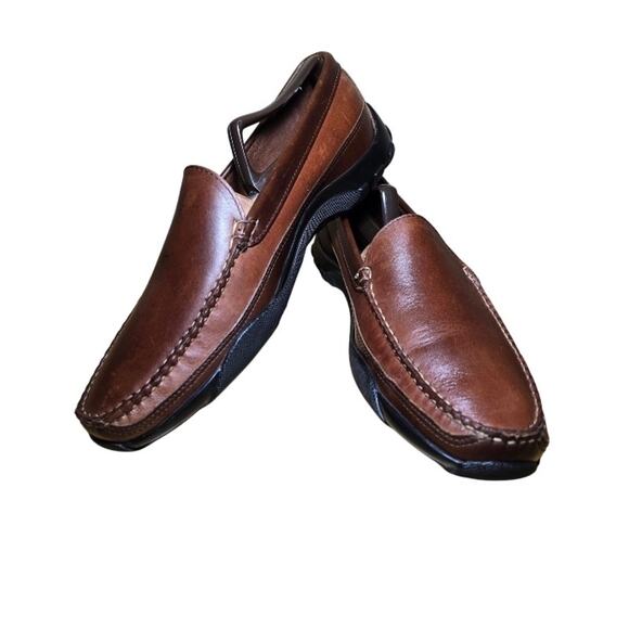 Allen Edmonds 71804 Boulder Brown Leather Driving Loafers Moccasin Mens Size 8.5 - Picture 2 of 7